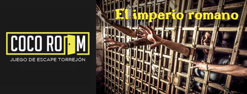 Cabecera de la reseña de la sala de escape "El imperio romano" de Coco Room en Torrejón